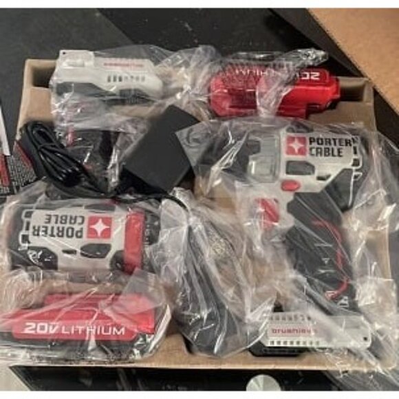 New 20V MAX Cordless Drill and Impact Driver, Power Tool Combo Kit - Picture 2 of 2